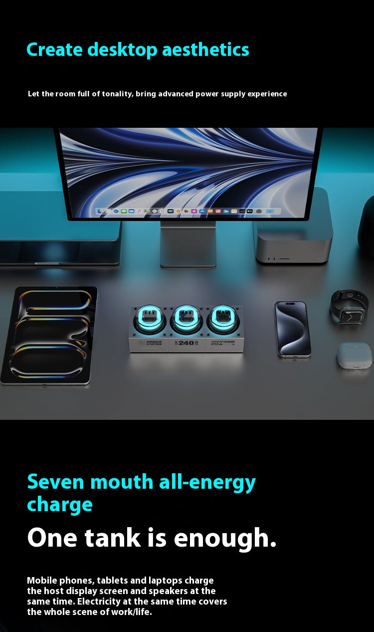 Power tank 240W gallium nitride mobile phone charger