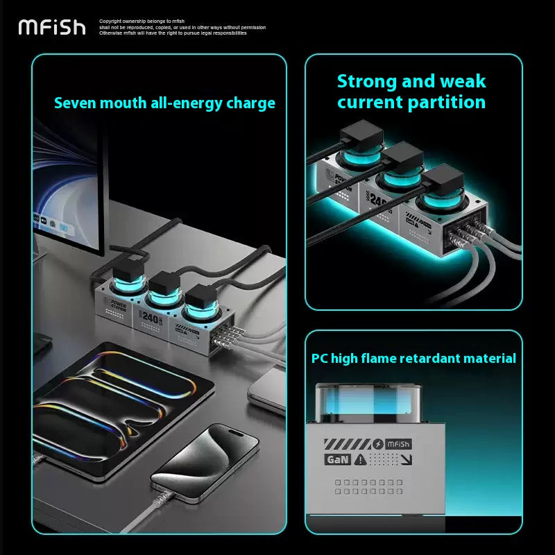 Power tank 240W gallium nitride mobile phone charger