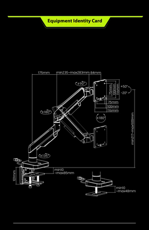 T18-1W RGB monitor bracket