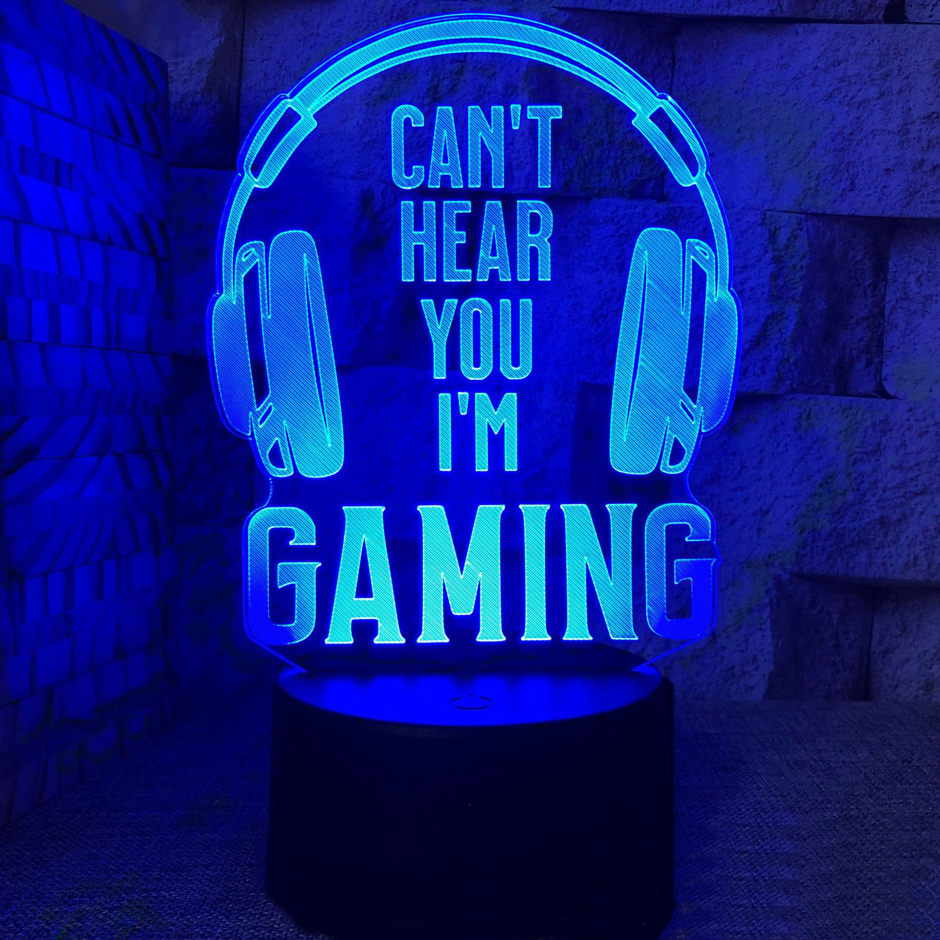 3D night creative atmosphere USB lamp