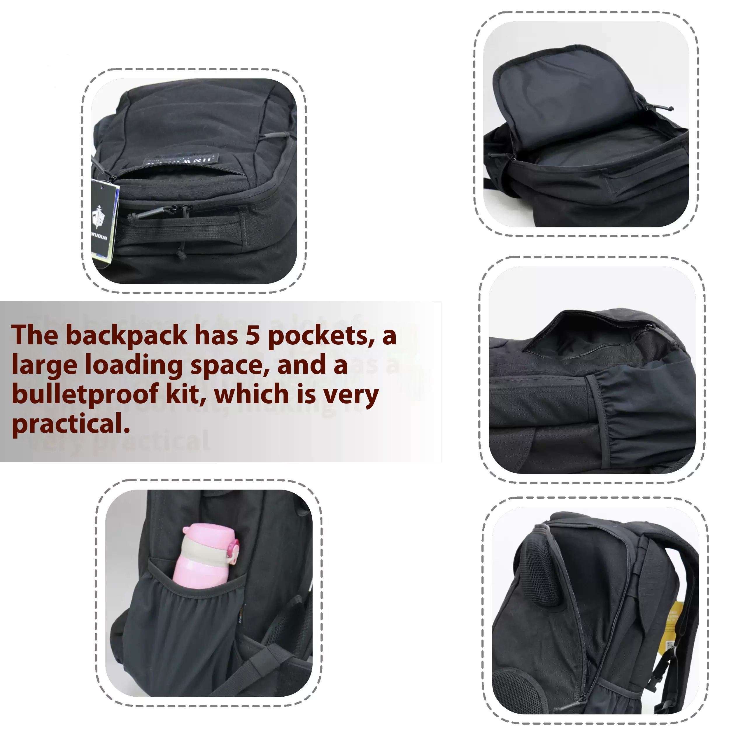 A102 Bulletproof backpack American standard IIIA/GA3 level