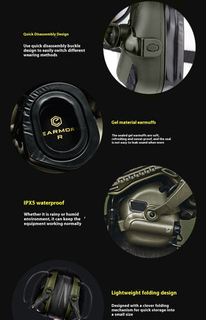 M32X PLUS tactical headset pickup  helmet