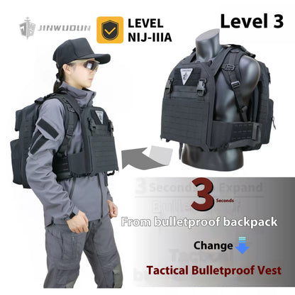 A101 Bulletproof Backpack - American Standard IIIA/GA3 Level
