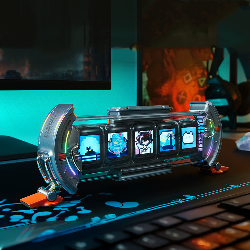 Clock Gaming Desktop Decor
