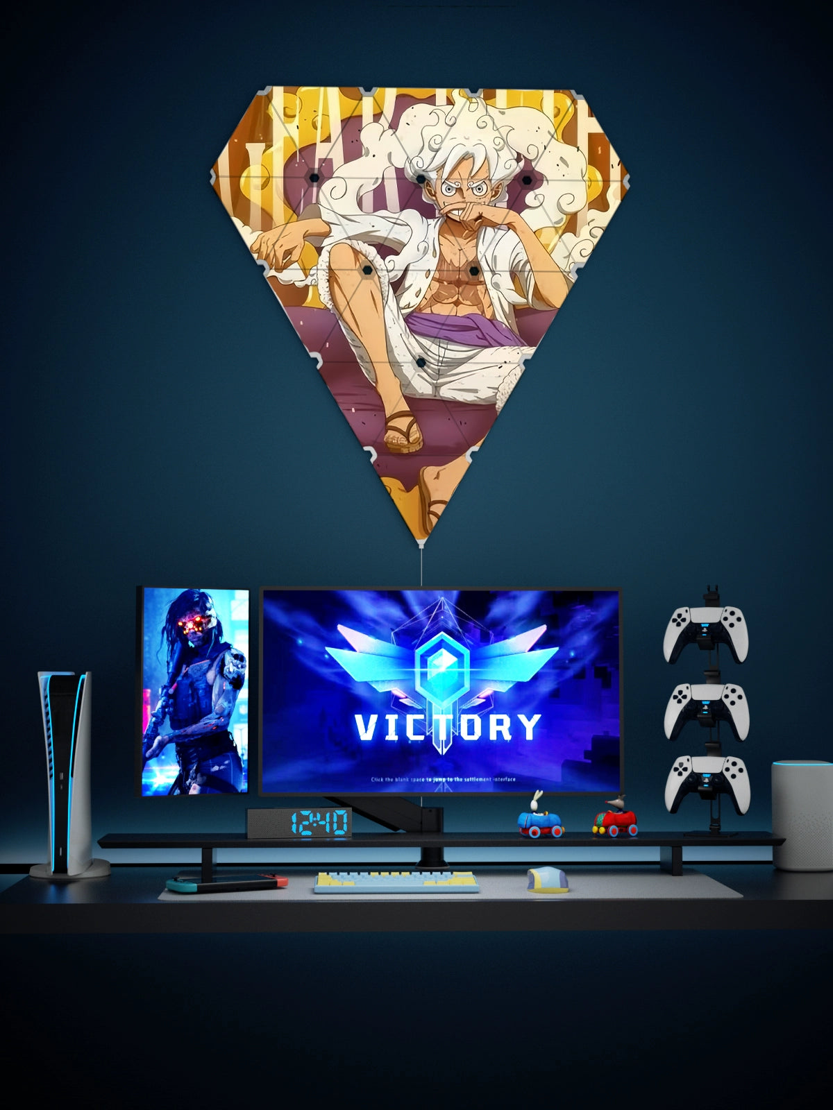 RGB Gaming room triangle light board