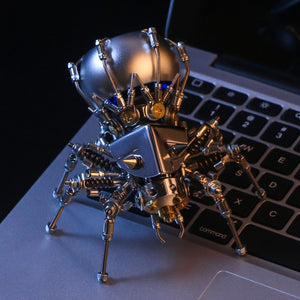 Mechanical party spider bluetooth stereo metal assembly model figure precision toy birthday new year valentine's day gift