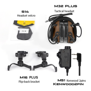 M32X PLUS tactical headset pickup  helmet