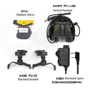 M32X PLUS tactical headset pickup  helmet